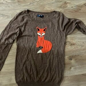 Fox old navy sweater thin but warm brown small size